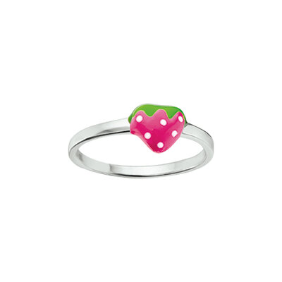 ring aardbei emaille