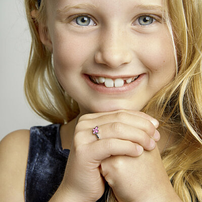 ring vlinder emaille