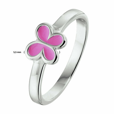 ring vlinder emaille