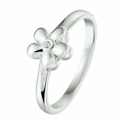 ring bloem zirkonia