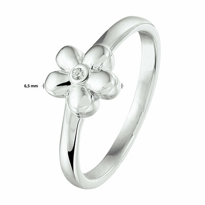 ring bloem zirkonia