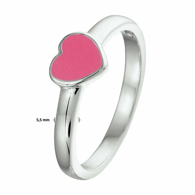 ring hart emaille