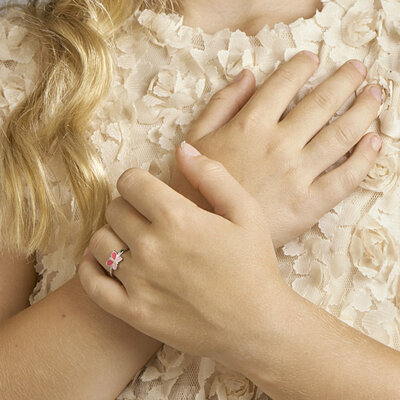 ring vlinder emaille