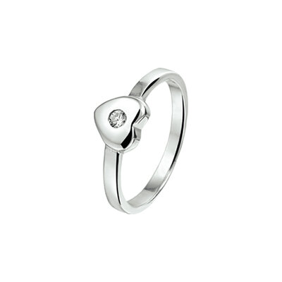 ring hart en zirkonia