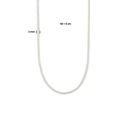 collier synth. parel 3,0 mm