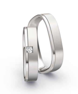 Speciale ring witgoud