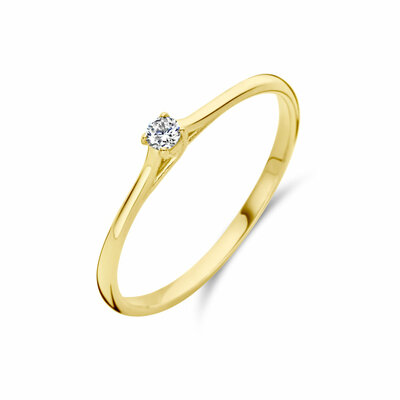 aanzoeksring diamant 0.05ct h si