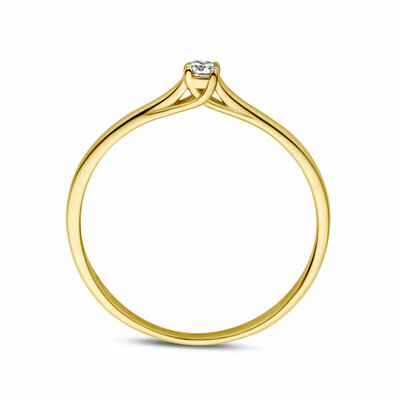 aanzoeksring diamant 0.05ct h si