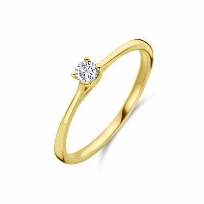 aanzoeksring diamant 0.10ct h si