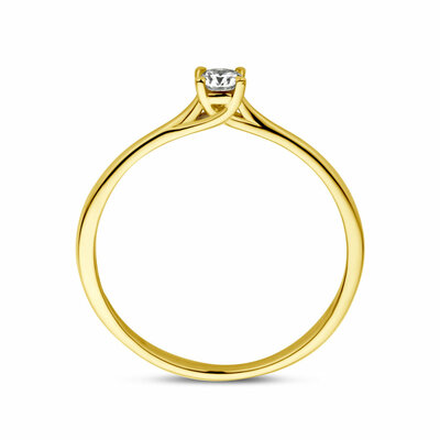 aanzoeksring diamant 0.10ct h si