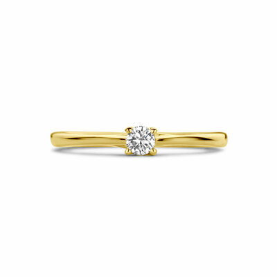 aanzoeksring diamant 0.10ct h si