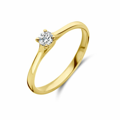 aanzoeksring diamant 0.15ct h si