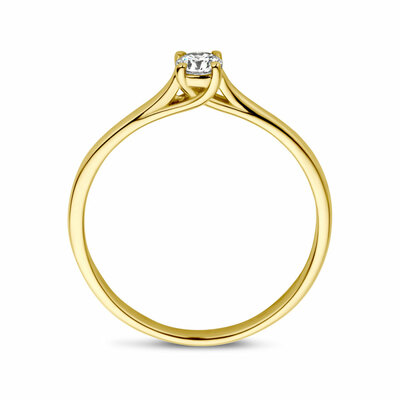 aanzoeksring diamant 0.15ct h si