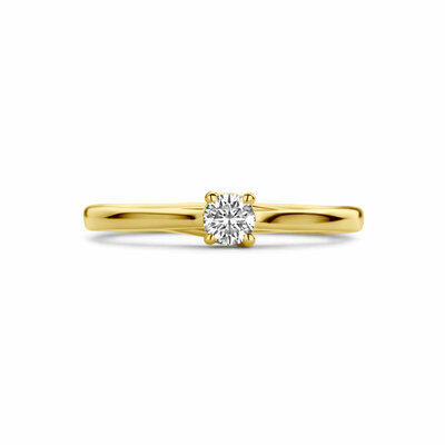 aanzoeksring diamant 0.15ct h si