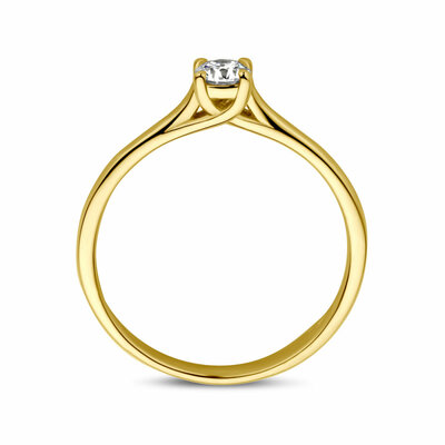 aanzoeksring diamant 0.20ct h si