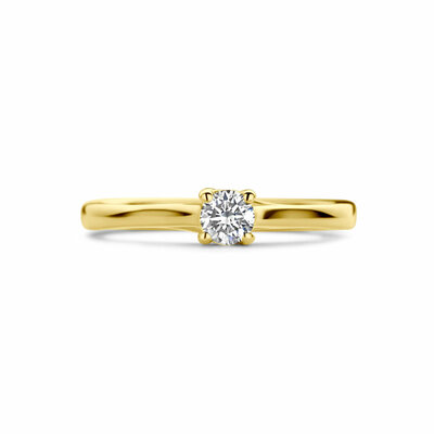 aanzoeksring diamant 0.20ct h si