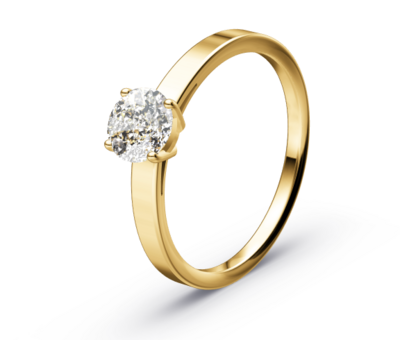 Verlovingsring  solitaire 0.75 ct
