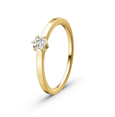 Verlovingsring  solitaire 0,250 ct