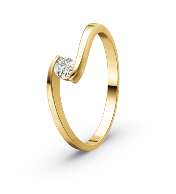 Verlovingsring  solitaire 0.250 ct