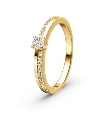 Verlovingsring  solitaire 0.230 ct