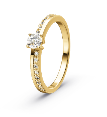 Verlovingsring  solitaire 0.330 ct