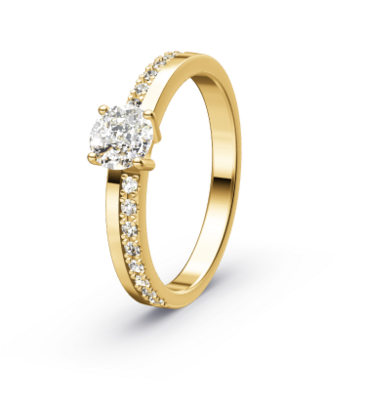 Verlovingsring  solitaire 0.660 ct