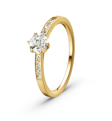 Verlovingsring  solitaire 0.580 ct