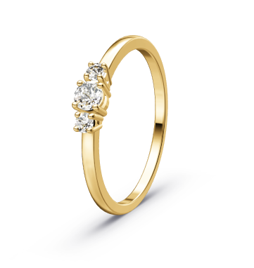 Verlovingsring  solitaire 0.250 ct