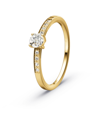 Verlovingsring  solitaire 0.290 ct