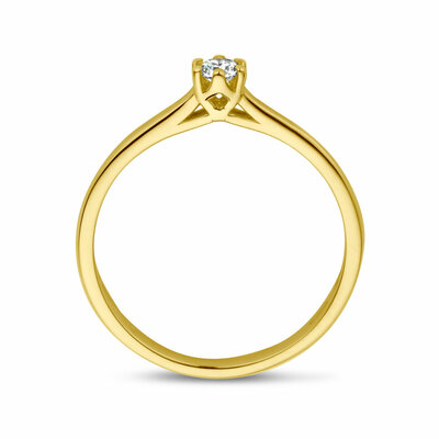 aanzoeksring diamant 0.10ct h si