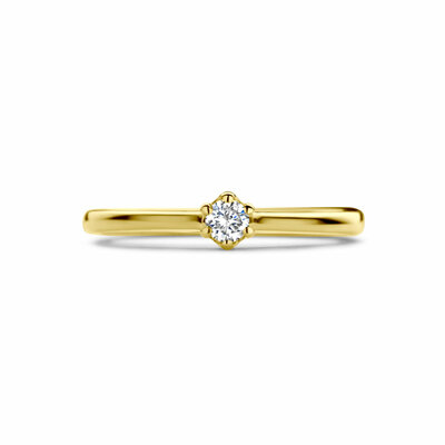 aanzoeksring diamant 0.10ct h si
