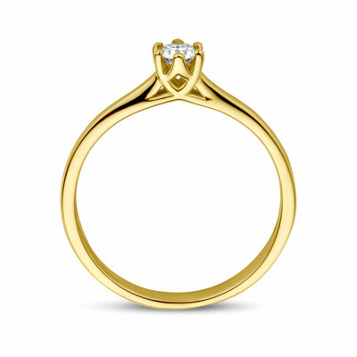 aanzoeksring diamant 0.15ct h si