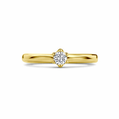 aanzoeksring diamant 0.15ct h si