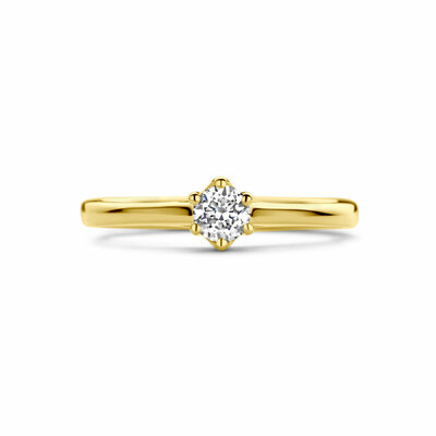 aanzoeksring diamant 0.20ct h si