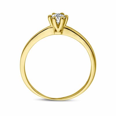 aanzoeksring diamant 0.10ct h si