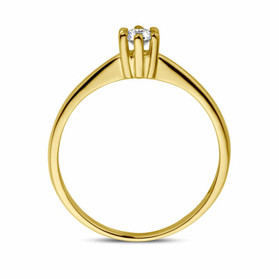aanzoeksring diamant 0.15ct h si