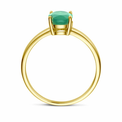 ring groen agaat