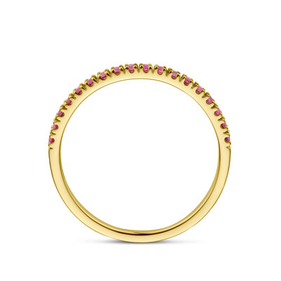ring met geboortesteen robijn juli