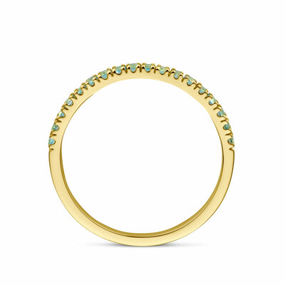 ring met geboortesteen blauw topaas december
