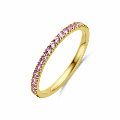 ring met geboortesteen licht amethist juni