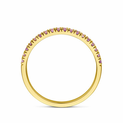 ring met geboortesteen licht amethist juni