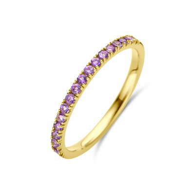 ring met geboortesteen amethist februari