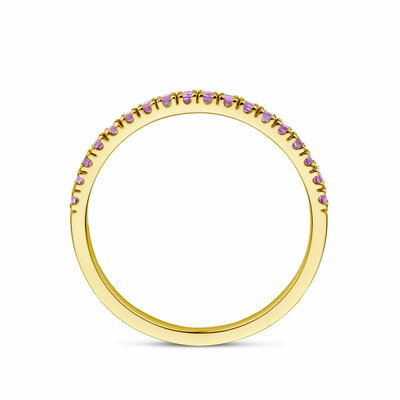 ring met geboortesteen amethist februari