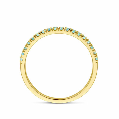ring met geboortesteen aquamarijn maart