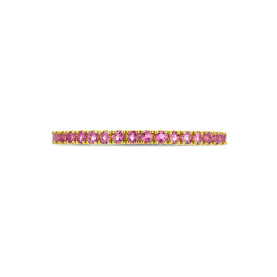 ring met geboortesteen roze toermalijn oktober