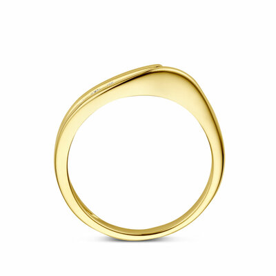 ring trilogie diamant 0.10ct h si