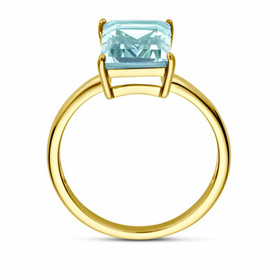 ring blauw topaas
