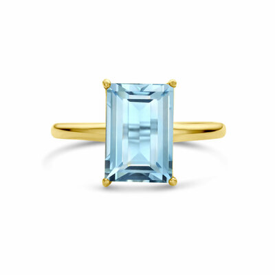 ring blauw topaas