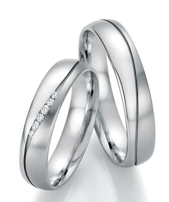 Platina ring 6 briljanten