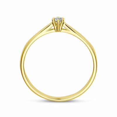 ring diamant 0.05ct h si